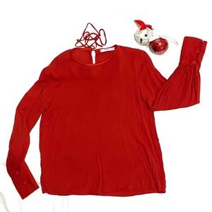 Mango Red Blouse